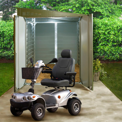 Trimetals 950 5 X 9ft Mobility Scooter Metal Garage Trimetals 950 5 X 9ft Mobility Scooter Metal Garage